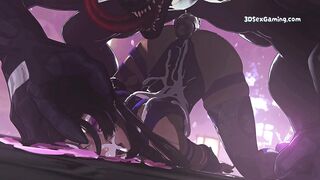 Psylocke X Orochi - Clash Of The Superheros - Rough Animation Porn